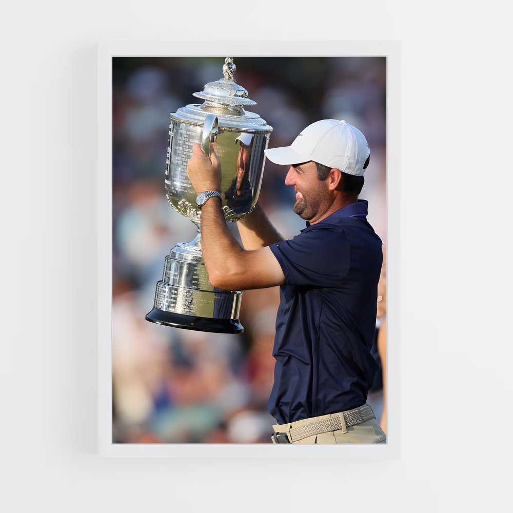 Poster Le Triomphe de Scheffler – affiche Golf (vue 3)